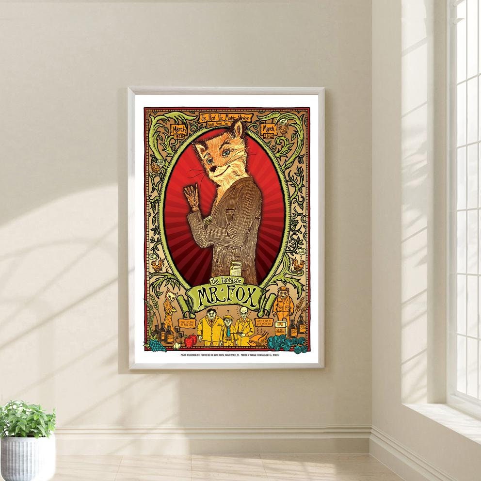 Fantastic Mr. Fox Movie Poster Film Canvas Print Wall Art Canvas for ...