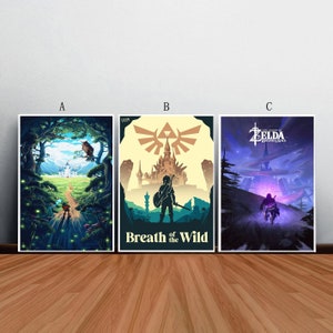 The Legend of Zelda Game Poster Canvas Print Wall Art Canvas For Living Room Bedroom (No frame)
