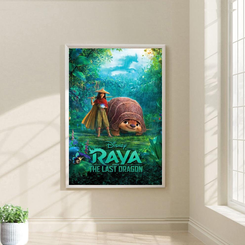 Plot Poster Raya Raya and the Last Dragon Movie Poster Film Canvas Print Wall Art Canvas ...