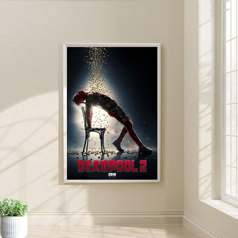 Deadpool Movie Poster Film Canvas Print Wall Art Canvas for Living Room ...