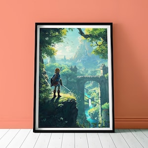 The Legend of Zelda Game Poster Canvas Print Wall Art Canvas For Living Room Bedroom (No frame)