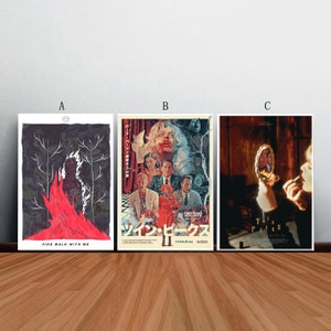 Póster de película Twin Peaks Fire Walk With Me, lienzo impreso, arte de pared, lienzo para sala de estar y dormitorio (sin marco)