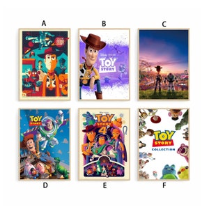 Toy Story Film Poster Film Leinwand Druck Wand Kunst Leinwand Für Wohnzimmer Schlafzimmer (Ohne Rahmen)