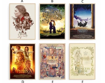 The Princess Bride Classic Movie Poster Canvas Print Wall Art Canvas For Living Room Bedroom (No frame)