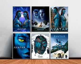 Poster del film Avatar (2009) Stampa su tela per soggiorno (senza cornice)