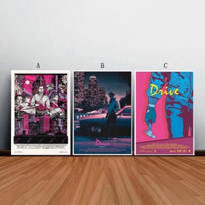 Drive 2011 Movie Poster Film Canvas Print Wall Art Canvas For Living Room Bedroom (No frame)