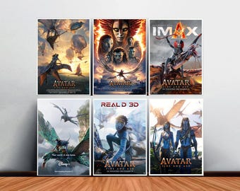 Póster de la película Avatar: Fuego y Ceniza, impresión en lienzo para sala de estar (sin marco)