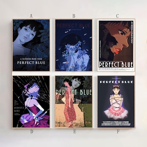 Perfect Blue Film Poster Film Leinwand Druck Wand Kunst Leinwand Für Wohnzimmer Schlafzimmer (Ohne Rahmen)