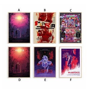 Suspiria Film Poster Film Leinwand Druck Wand Kunst Leinwand Für Wohnzimmer Schlafzimmer (Ohne Rahmen)