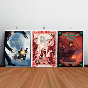 A Series of Unfortunate Events Movie Poster Canvas Print Wall Art Canvas For Living Room Bedroom (No frame)