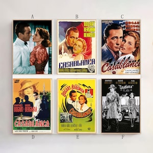 Casablanca Movie Poster Film Canvas Print Wall Art Canvas For Living Room Bedroom (No frame)