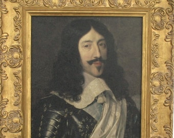 Louis XIII of France Framed Picture/ Oleograph, Louis the Just