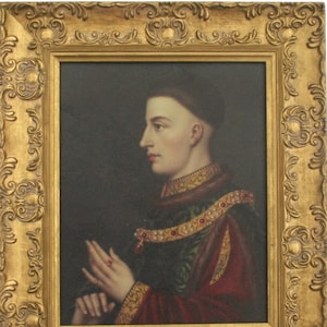 Henry V King of England Framed Picture, Oleograph, Henry of Monmouth