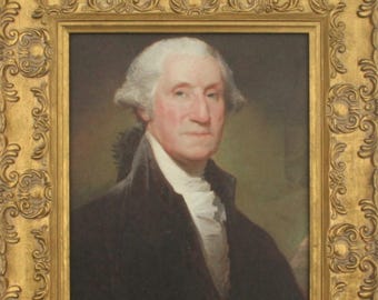 George Washington Framed Picture / Oleograph - First President Of The United States