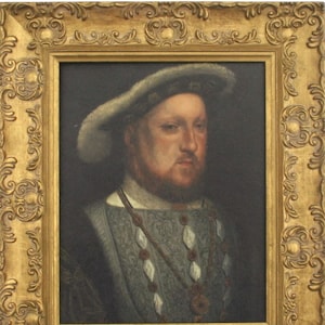 Henry VIII of England framed picture,   Reproduction Antique, Tudor
