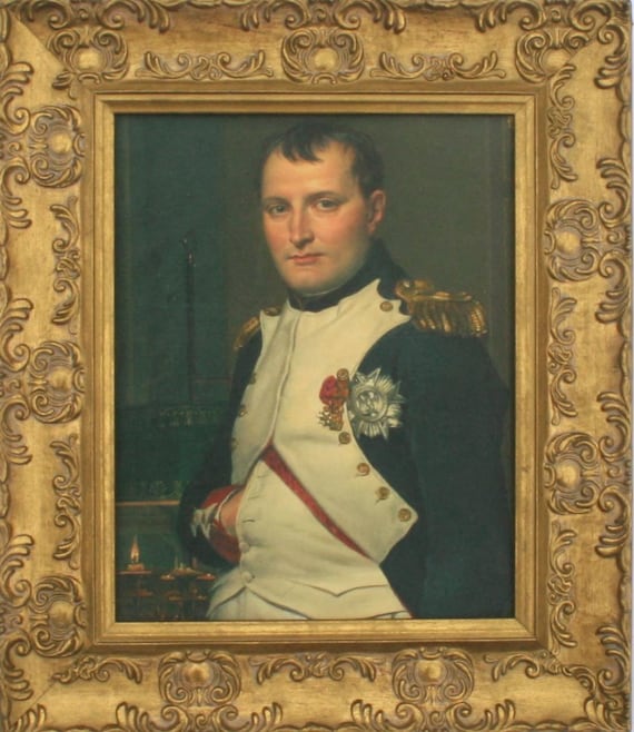 ナポレオン・ボナパルト額入り絵画 - フランス軍複製絵画、オレオ