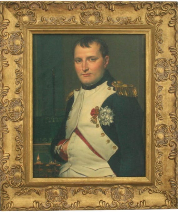 ナポレオン・ボナパルト額入り絵画 - フランス軍複製絵画、オレオ