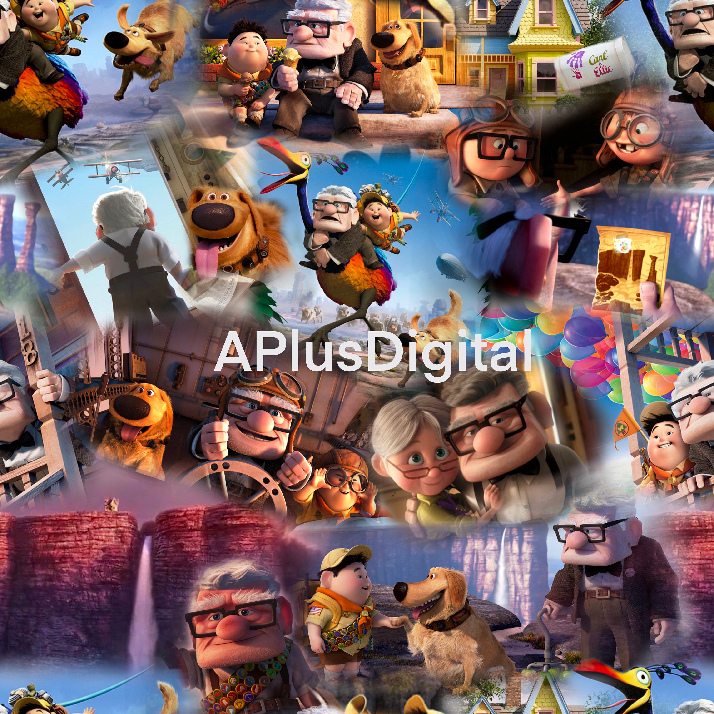 Up Pixar Movie Inspired Digital Seamless Pattern Jpg File - Etsy Up Pixar Movie Inspired Digital Seamless Pattern Jpg File - Etsy