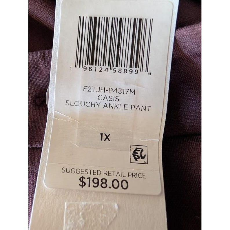 Eileen Fisher Casis Slouchy Ankle Pant Tencel Lyocell Casis 1X NWT Bild 6