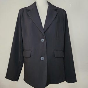 NWT Urban Outfitters Jules Suiting Blazer Black Size Medium image 10