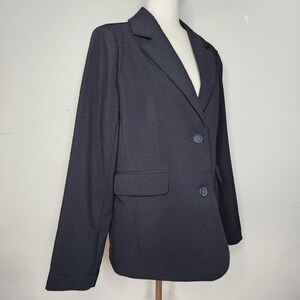 NWT Urban Outfitters Jules Suiting Blazer Black Size Medium image 11