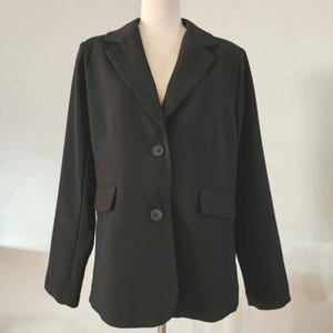 NWT Urban Outfitters Jules Suiting Blazer Black Size Medium image 8