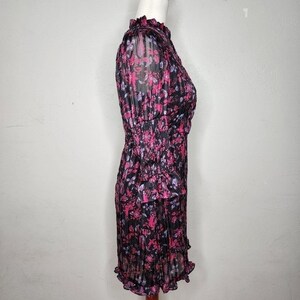 Urban Outfitters Maisy Mock Neck Floral Mini Dress Size Medium image 2