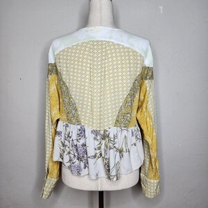 Blusa peplum patchwork Free People Aloha State Of Mind, talla pequeña imagen 2