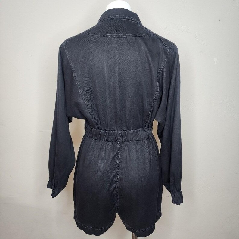 BDG Urban Outfitters Atticus Long Sleeve Coverall Romper Black Size Medium image 2