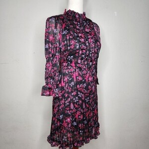 Urban Outfitters Maisy Mock Neck Floral Mini Dress Size Medium image 6