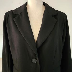 NWT Urban Outfitters Jules Suiting Blazer Black Size Medium image 7