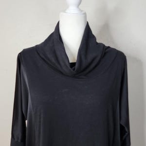 Pete & Greta by Johnny Was Cotton Long Sleeve Cowl Neck Tunic Top image 3