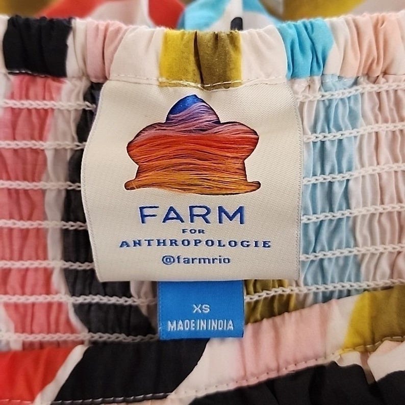 Farm Rio for Anthropologie Sleeveless Ruffle Maxi Dress Size XS afbeelding 12