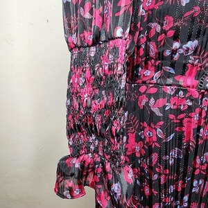 Urban Outfitters Maisy Mock Neck Floral Mini Dress Size Medium image 5