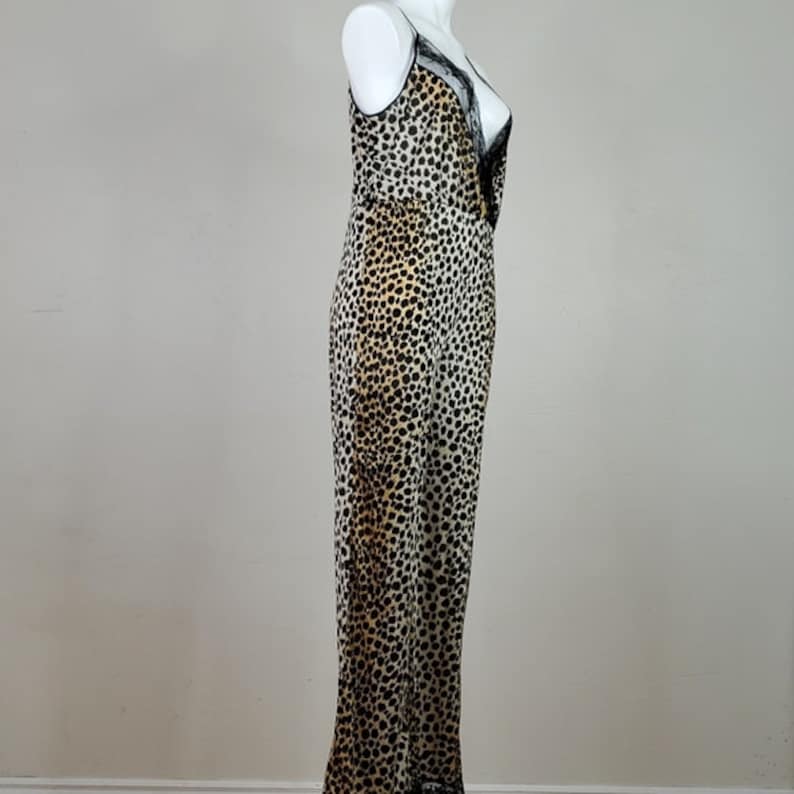 Vintage Animal Print Pajama Romper Lounger