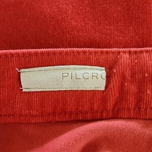 Pantalones ajustados de pana roja de talle alto Pilcro Anthropologie, talla 31, nuevos con etiquetas. imagen 11