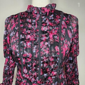Urban Outfitters Maisy Mock Neck Floral Mini Dress Size Medium image 9