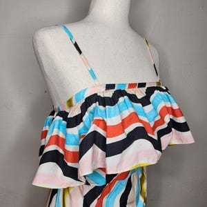 Farm Rio for Anthropologie Sleeveless Ruffle Maxi Dress Size XS afbeelding 2