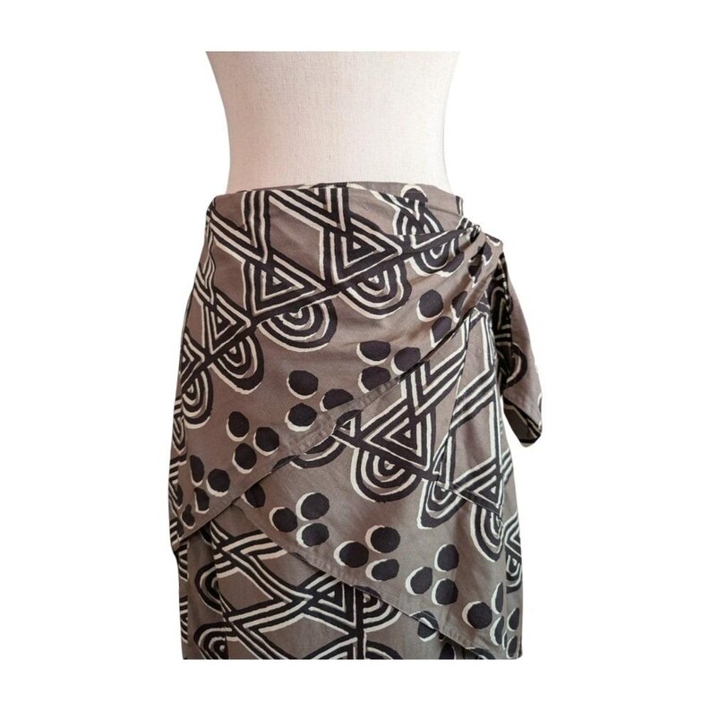 Maeve + Anthropologie Edessa Printed Faux Wrap Skirt Size 4 image 3