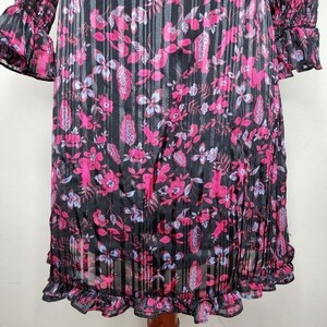 Urban Outfitters Maisy Mock Neck Floral Mini Dress Size Medium image 10