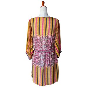 Tanvi Kedia for Anthropologie Sunpass Striped Blouson Dress Size Medium image 5
