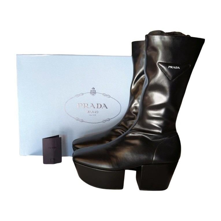 Prada Vintage Square Toe - Etsy