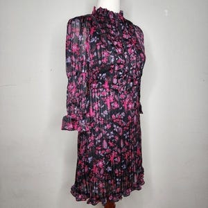 Urban Outfitters Maisy Mock Neck Floral Mini Dress Size Medium image 7