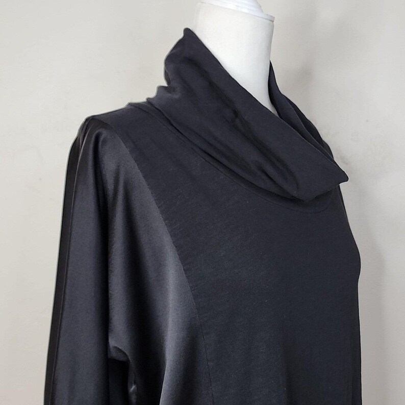 Pete & Greta by Johnny Was Cotton Long Sleeve Cowl Neck Tunic Top image 5