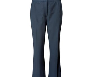 Lafayette 148 New York Black Wool Blend Flare Leg Tailored Dress Pants Size 6