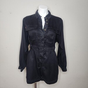 BDG Urban Outfitters Atticus Long Sleeve Coverall Romper Black Size Medium image 6
