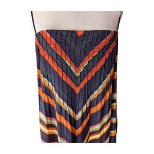 Vestido lencero midi con espalda cruzada y estampado de espiga a rayas Runi de Anthropologie, talla XL imagen 5
