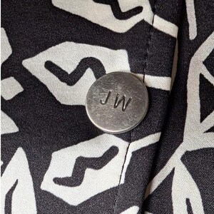 Johnny Was Workshop Luciana Black And white Celestial Bomber Jacket Size Medium 画像 5