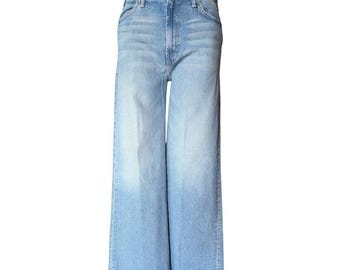 Jeans The Hustler Roller Fray I Confess Mother Superior, taille haute et jambe large SZ 29