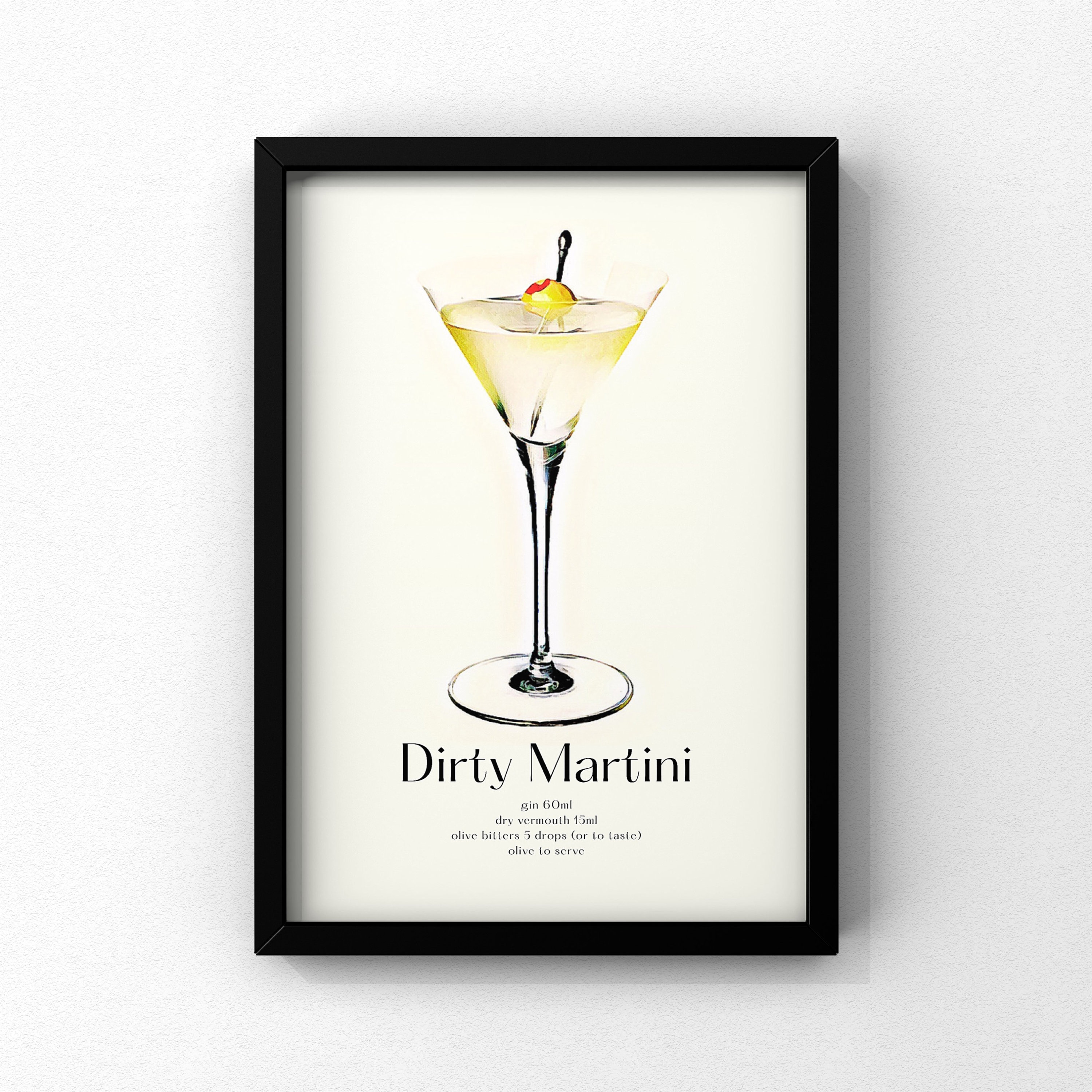 Art & Collectibles Dirty Martini Wall Art Digital Download Digital
